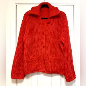 Cozy Red Knit Sweater